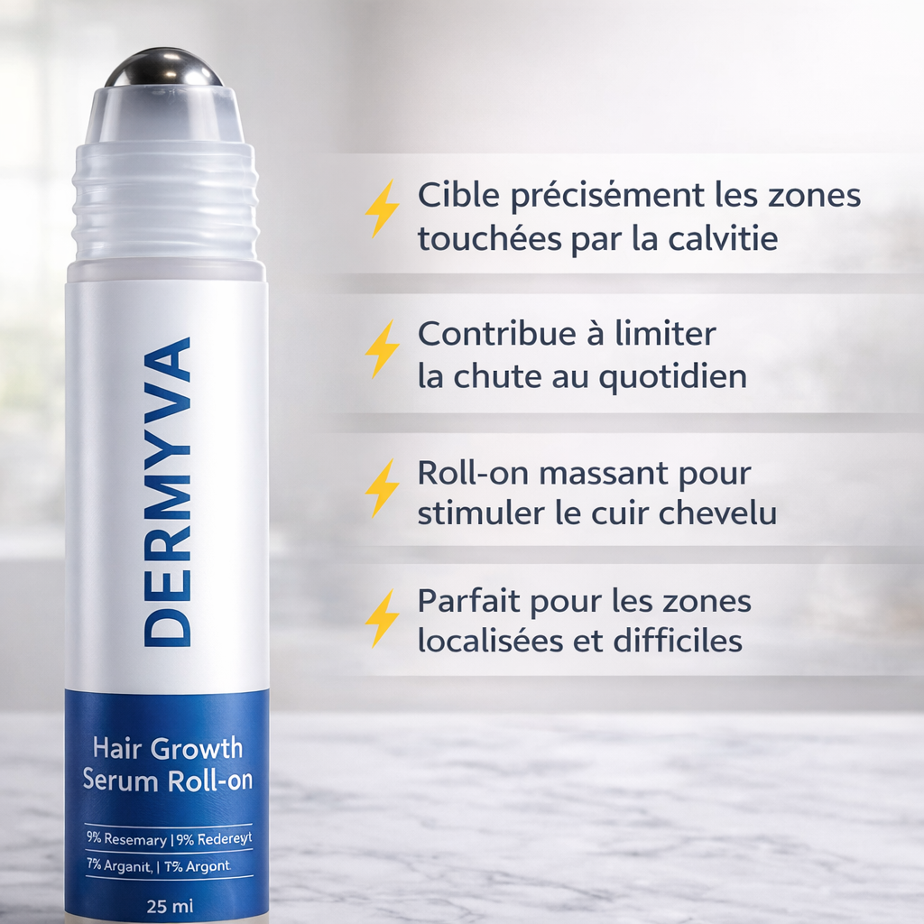 NovaDerma™ Sérum Roll-on Anti-Chute & Stop chute de cheveux