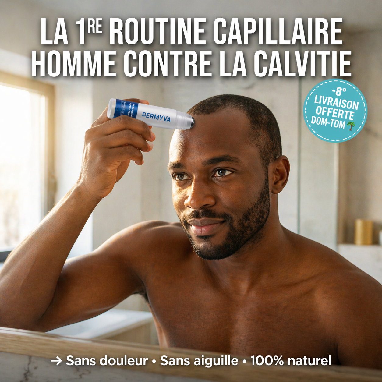 NOVADERMA™ Sérum Roll-on Anti-Chute & Stop Calvitie