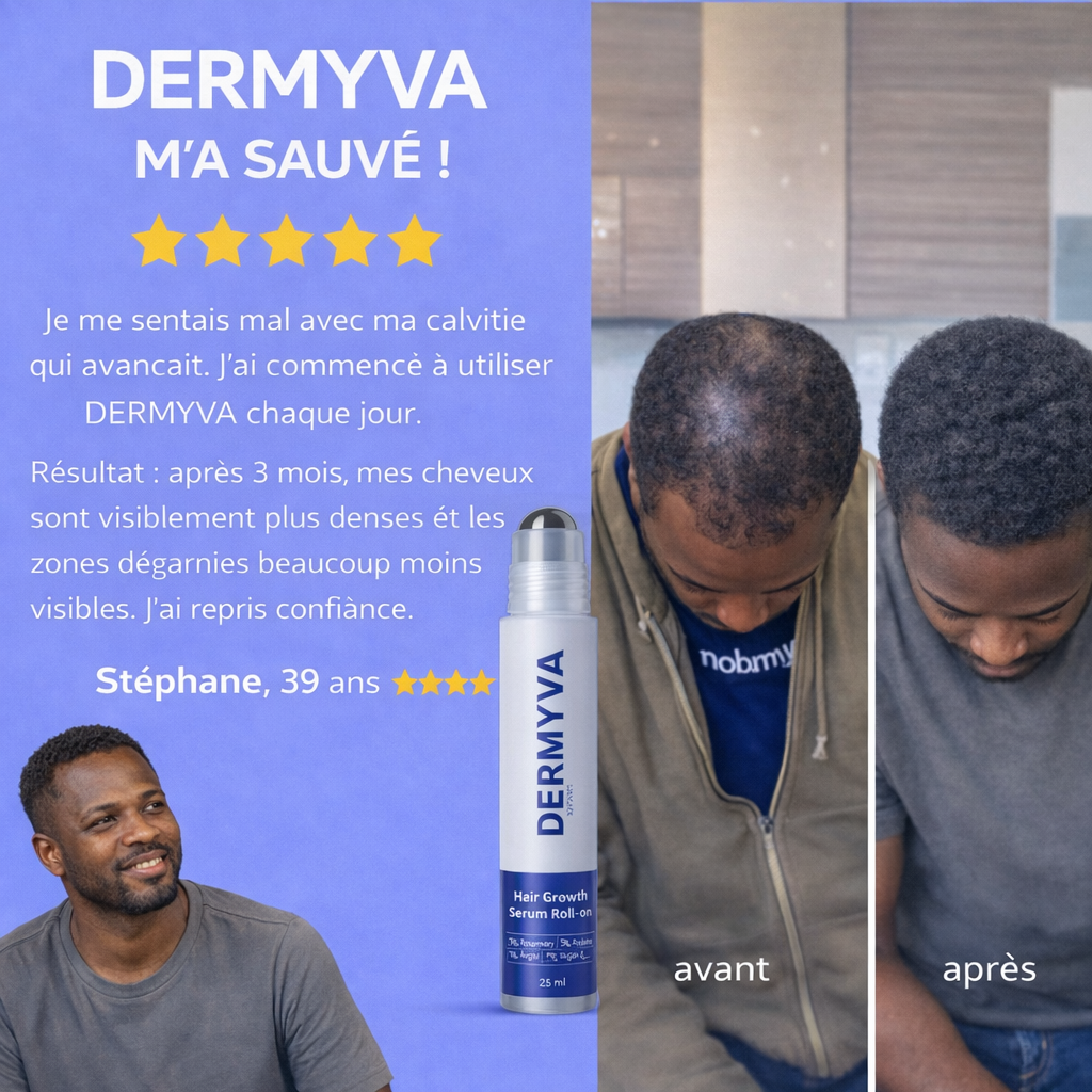 NOVADERMA™ Sérum Roll-on Anti-Chute & Stop Calvitie